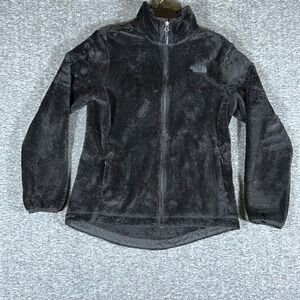 The‎ North Face Fleece Jacket Womens Small Full Zip Soft Black Cozy